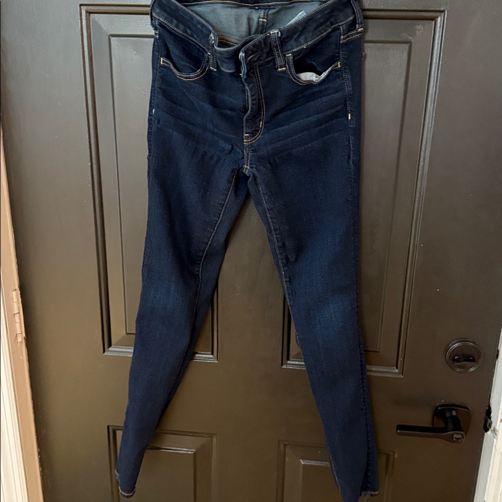 American Eagle Outfitters Dark Blue Skinny Jeans